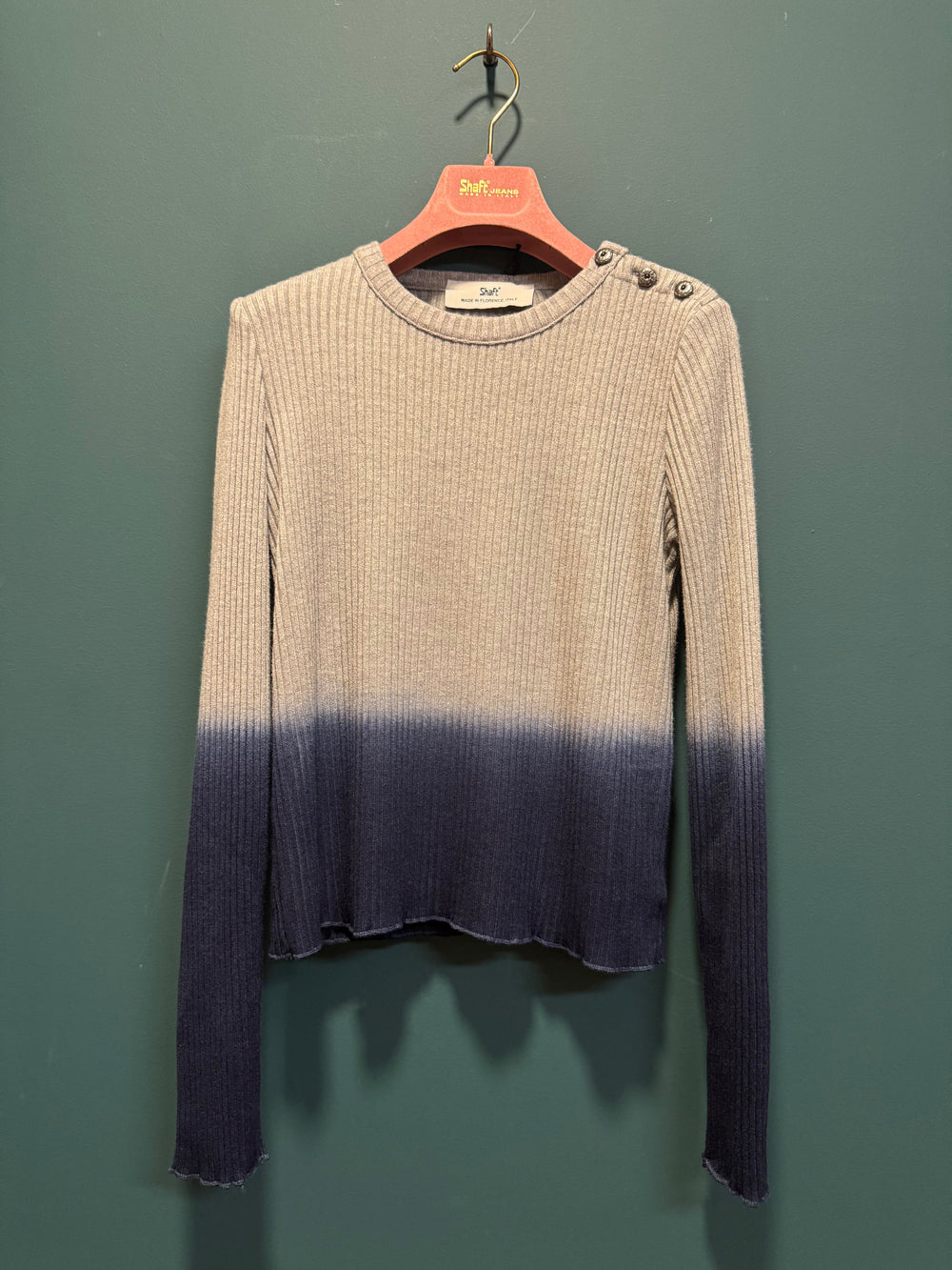 Serafino costine degradé grigio/ blu