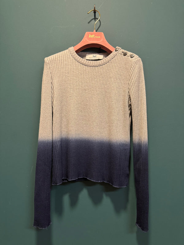 Serafino costine degradé grigio/ blu