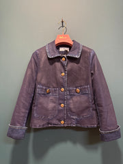Jacket franci spalmato blu