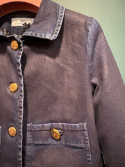Jacket franci spalmato blu