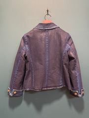 Jacket franci spalmato blu