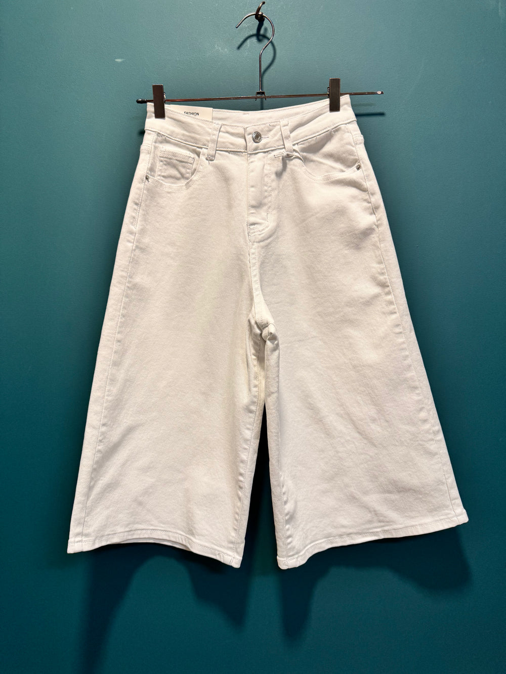 Short denim bianco