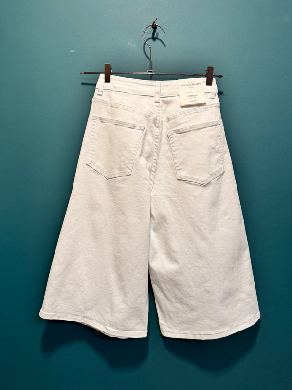Short denim bianco