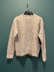 Maglia girocollo alpaca grigio