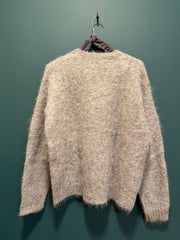Maglia girocollo alpaca grigio