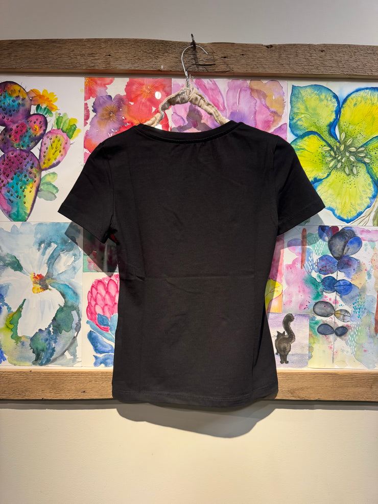 T-shirt slim fit nero