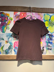 T-shirt slim fit marrone