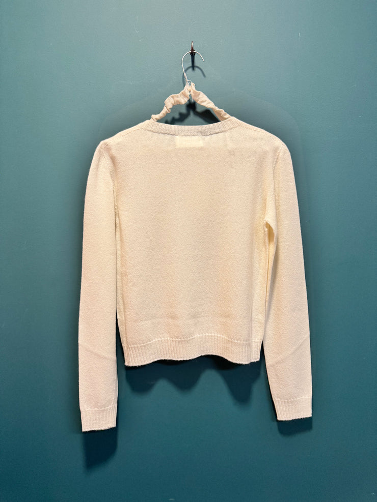 Maglia girocollo bianca