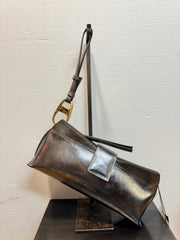 Pochette pelle silver