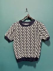 Maglia t-shirt blu/bianca