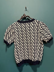 Maglia t-shirt blu/bianca