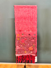 Sciarpa de Siena recycled wool  fantasia 2 hand stitched