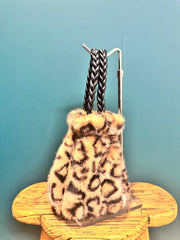 Borsa secchiello Ecopelliccia maculata