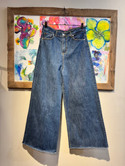 Jeans palazzo scuro