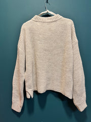 Maglia beige cocoon