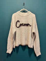 Maglia beige cocoon