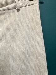 Pantalone velluto 1000 righe panna