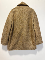 Giacca boucle’ doppiopetto senape