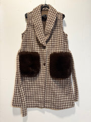 Gilet Piedepoule fur poket reversibile