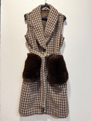 Gilet Piedepoule fur poket reversibile