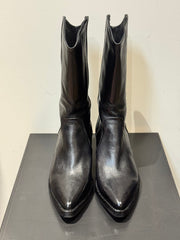 Stivale texano medio pelle nero