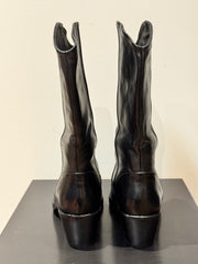 Stivale texano medio pelle nero