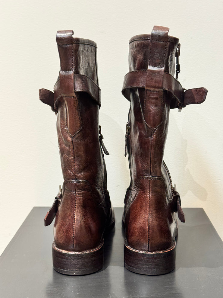 Stivale biker dark brown