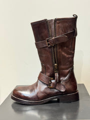 Stivale biker dark brown