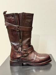 Stivale biker dark brown