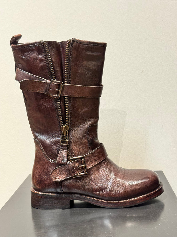 Stivale biker dark brown