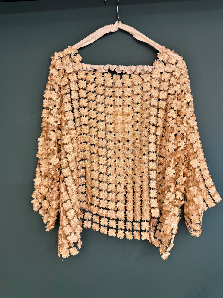 Blusa chic laminata oro