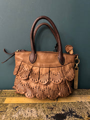 Shopper piccola cognac