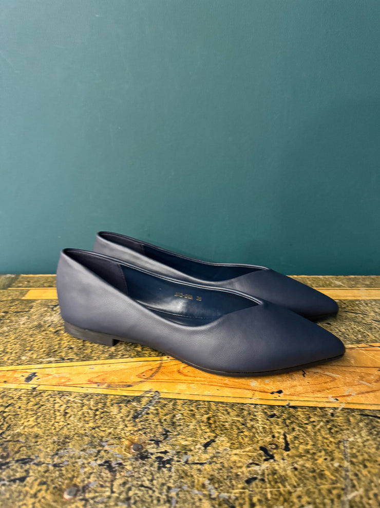 Ballerina pelle blu