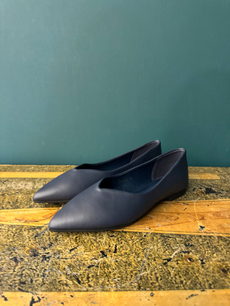 Ballerina pelle blu