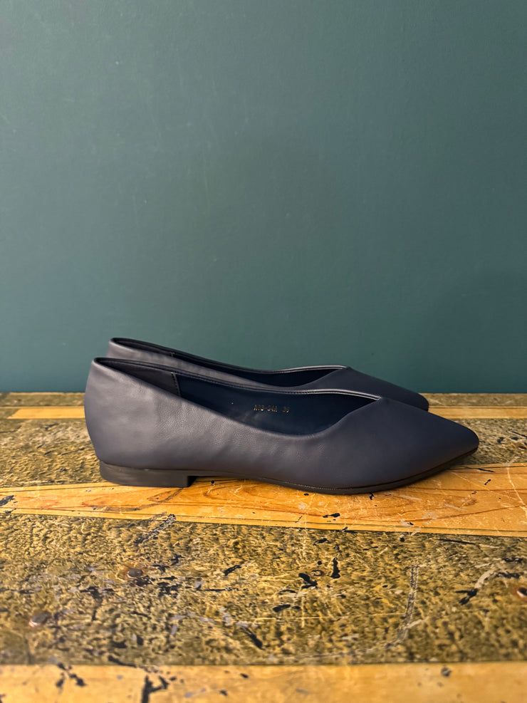 Ballerina pelle blu