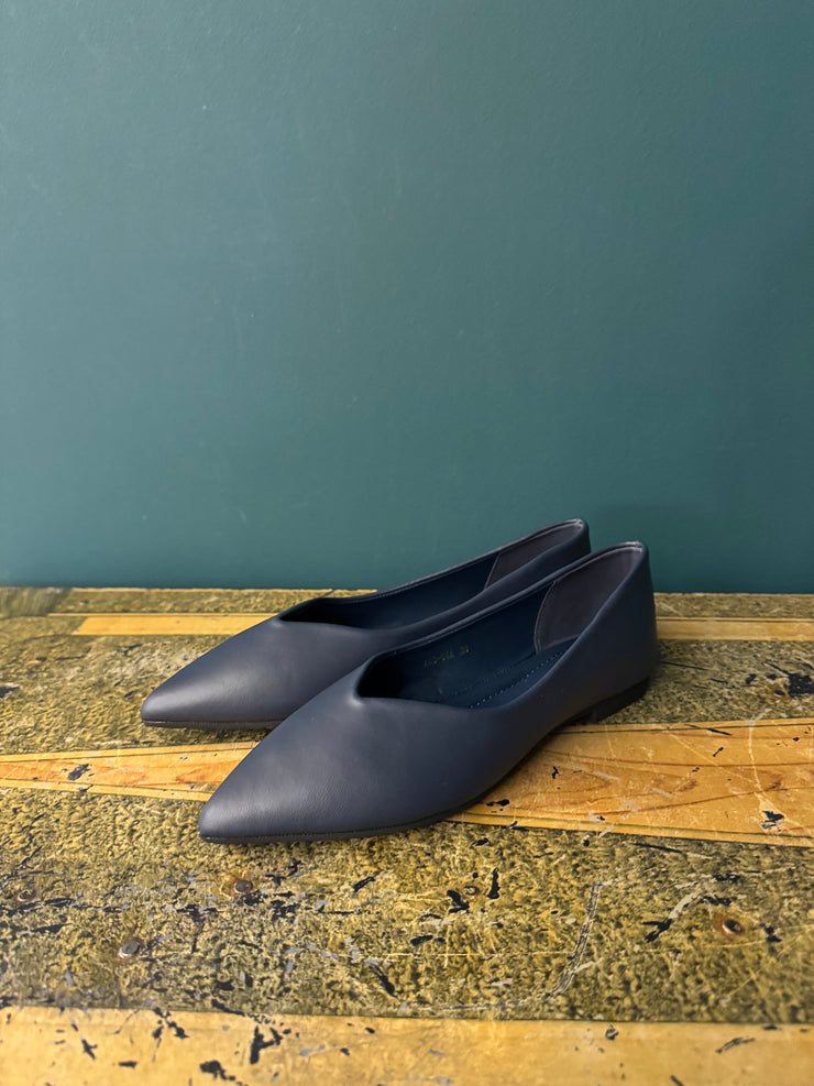 Ballerina pelle blu
