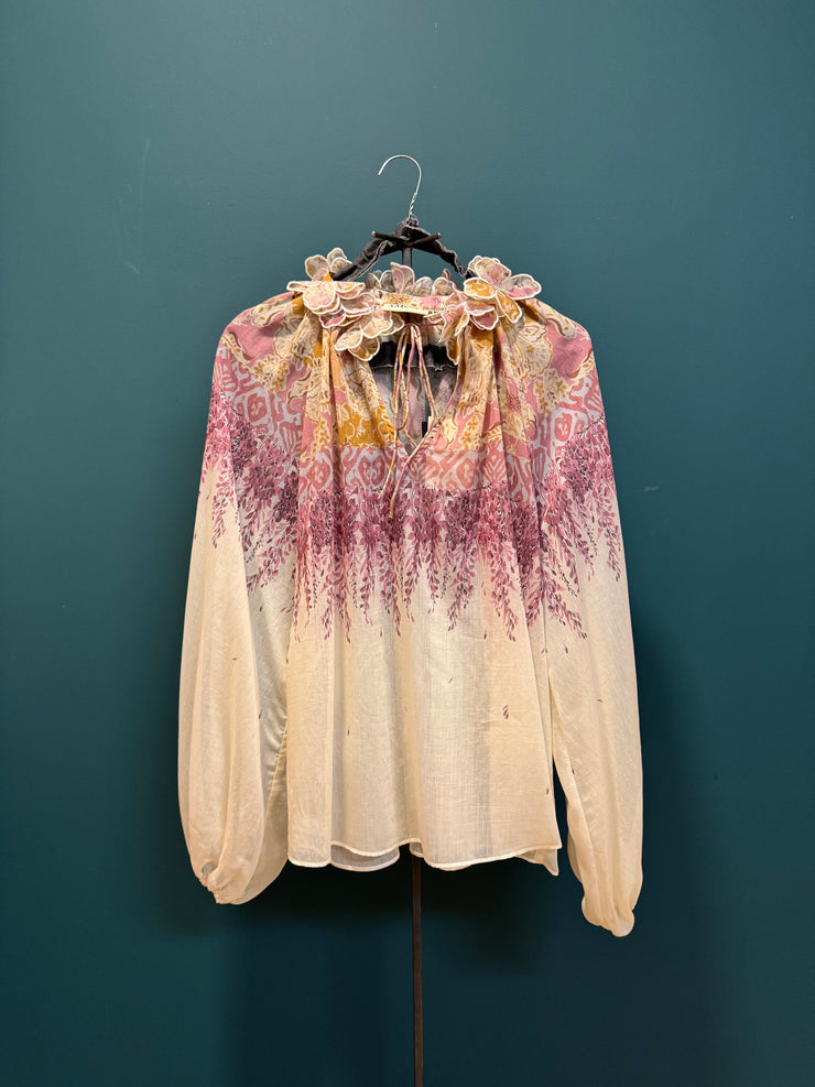 Blusa collo flower