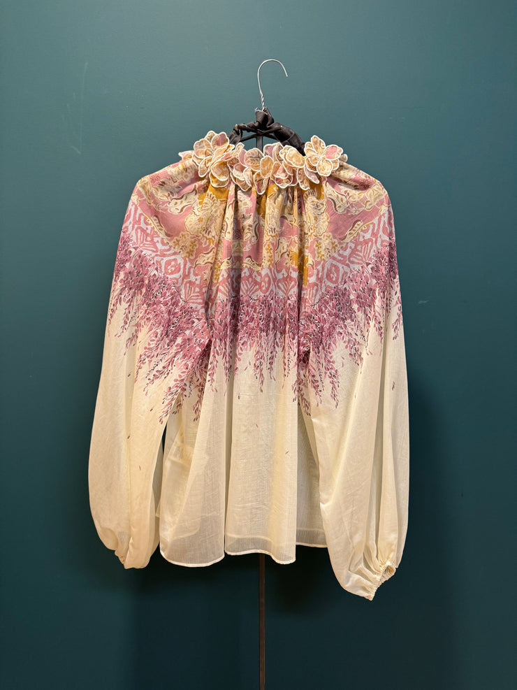 Blusa collo flower