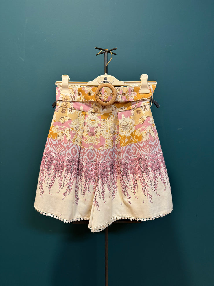 Shorts fantasia flower