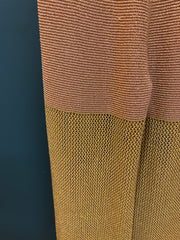 Pantalone maglia lurex oro e rosa