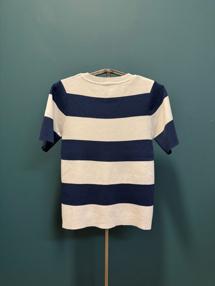 T-shirt righe blu/bianca