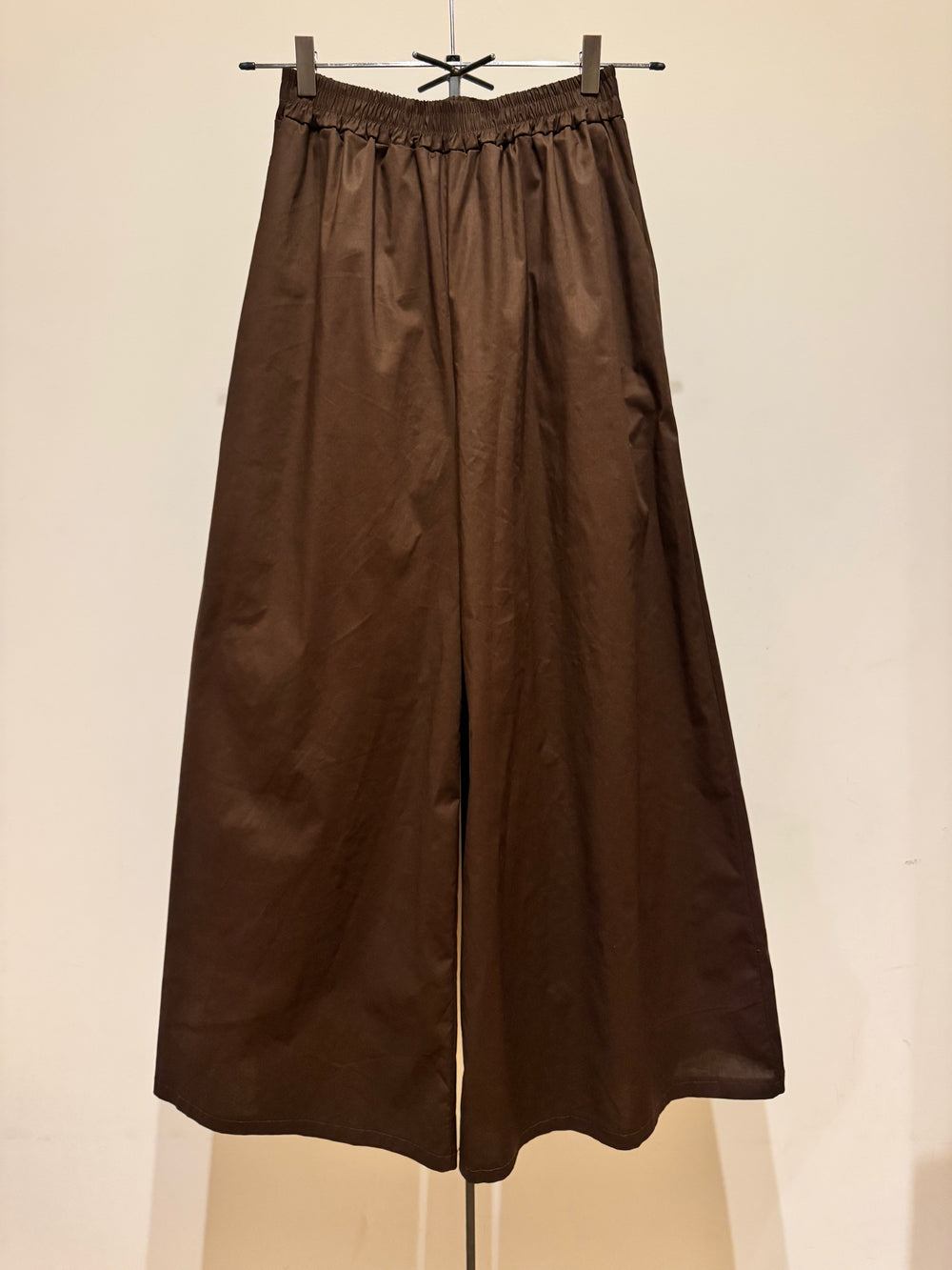 Pantalone palazzo marrone