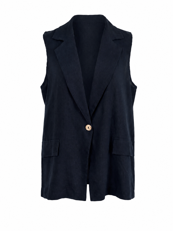 Gilet one bottom blu