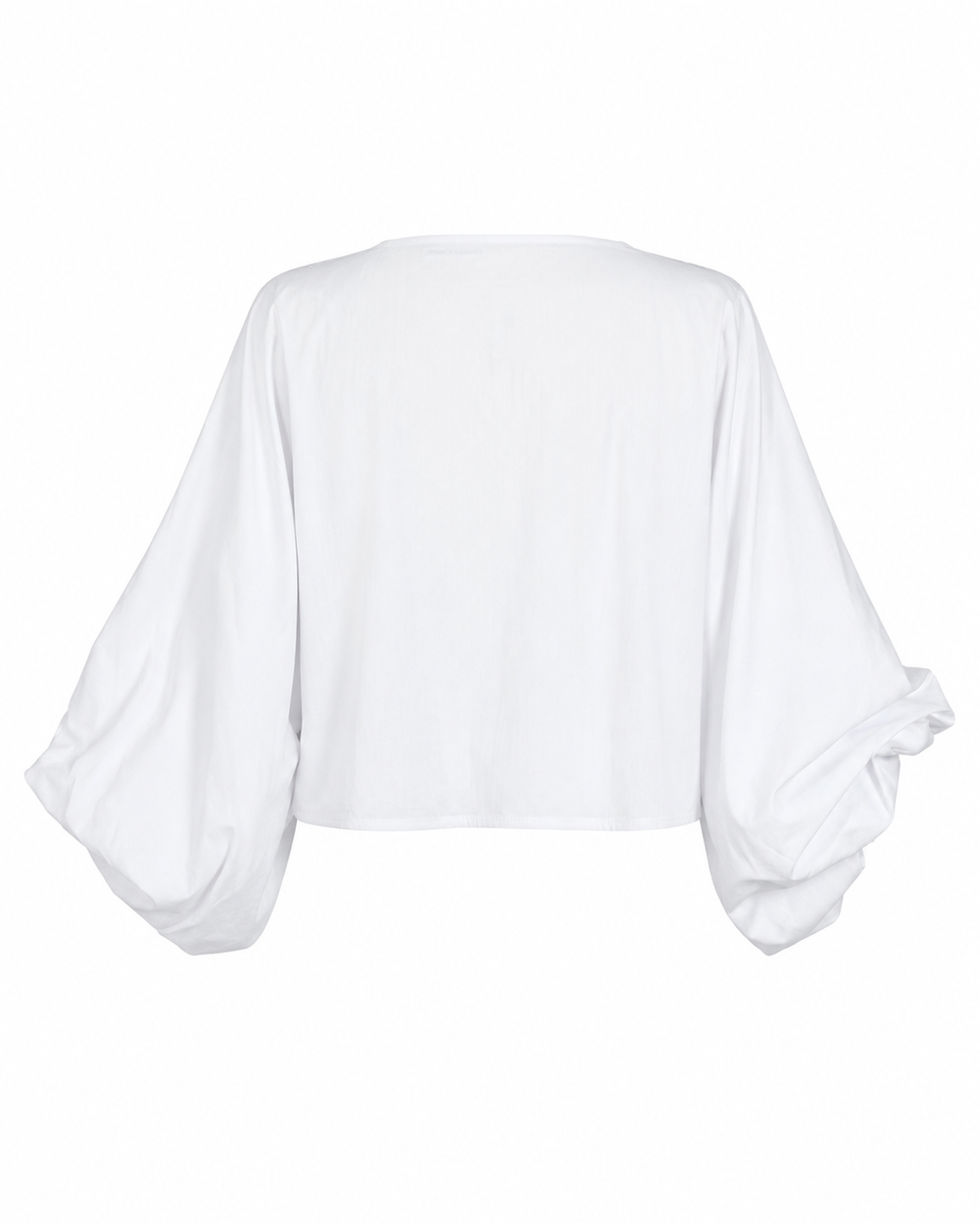 Blusa con manica a pipistrello bianca