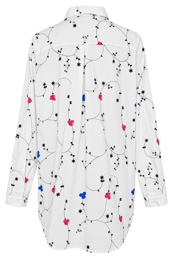 Camicia over con stampa floreale