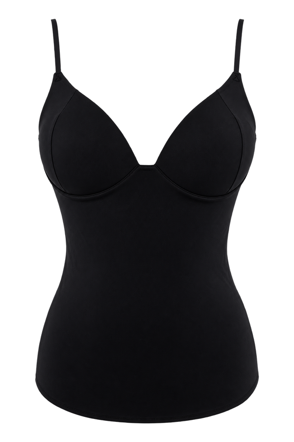 Top bustier nero