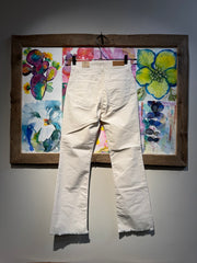 Pantalone velluto 2000 righe panna