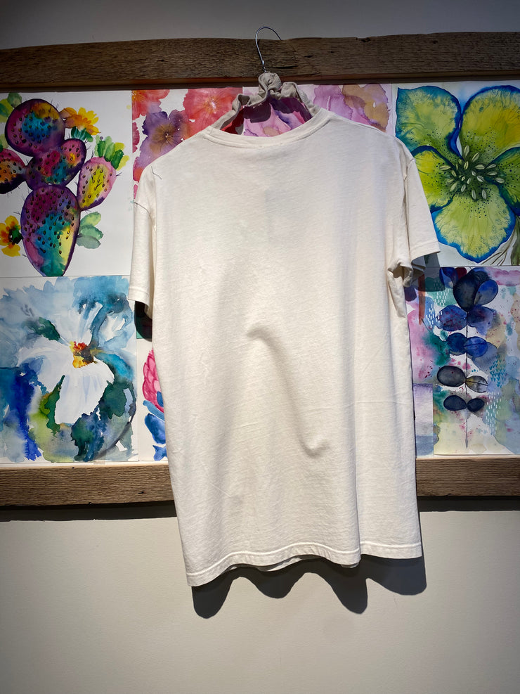 T-shirt crema over