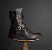 Stivale 2 fibbie nero Fiorentini+Baker