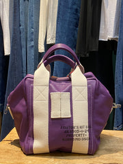 BORSA “LADY 24” PELLE MARTELLATA purple